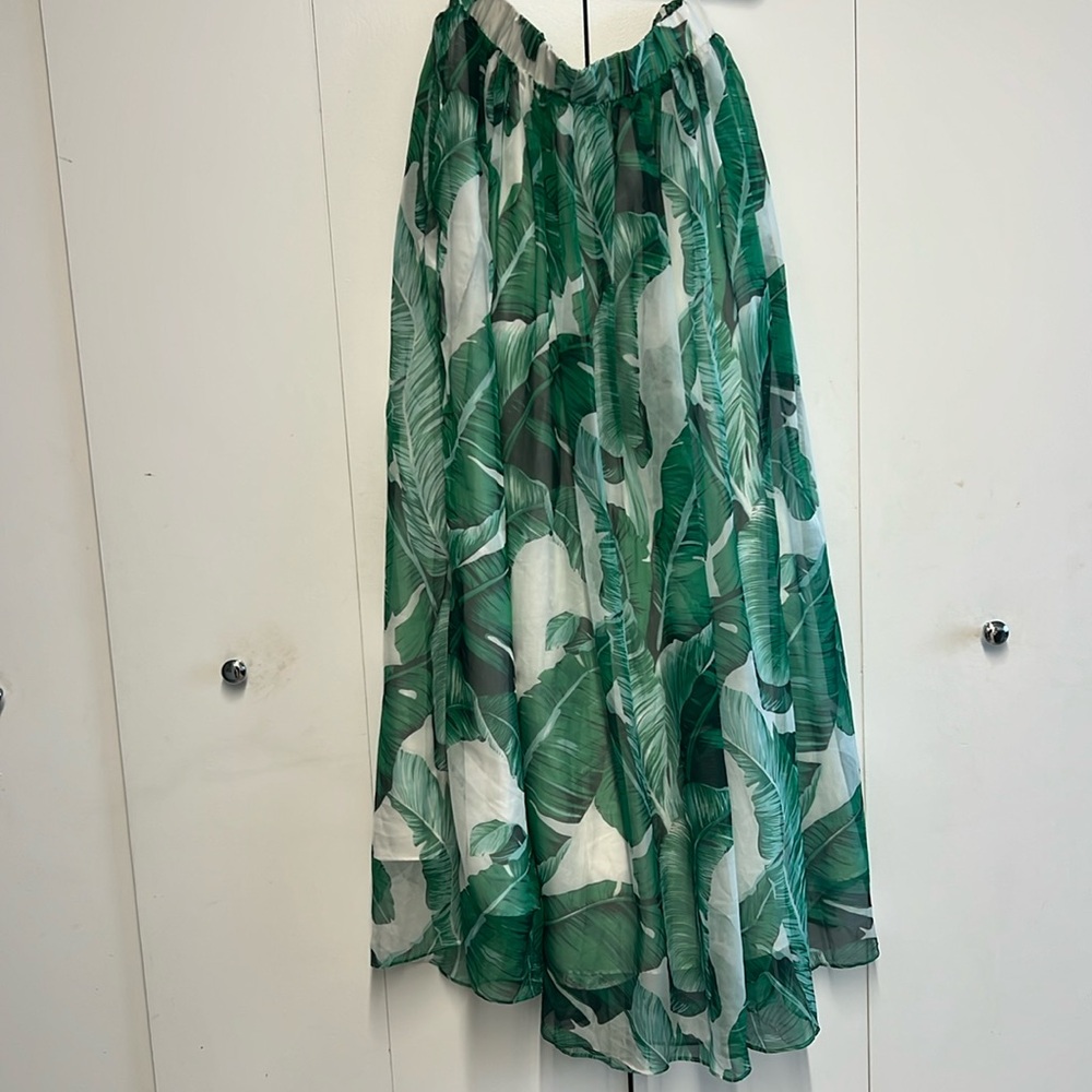 Astra Signature Palm Maxi Skirt